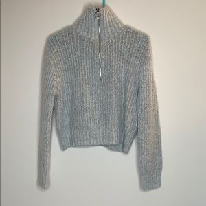 Grey Sincerely Jules Cropped Sweatshirt